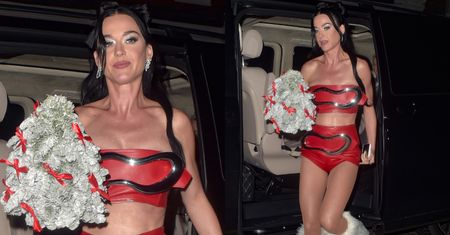 Katy Perry "przyłapana" w Londynie w zimowych bamboszach i kusym wdzianku. Nie zmarzła?
