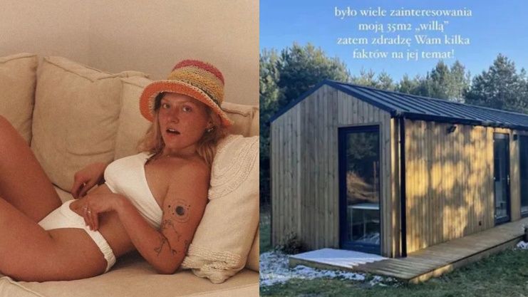 Iga Krefft pozuje w bikini w swoim 35-metrowym domu