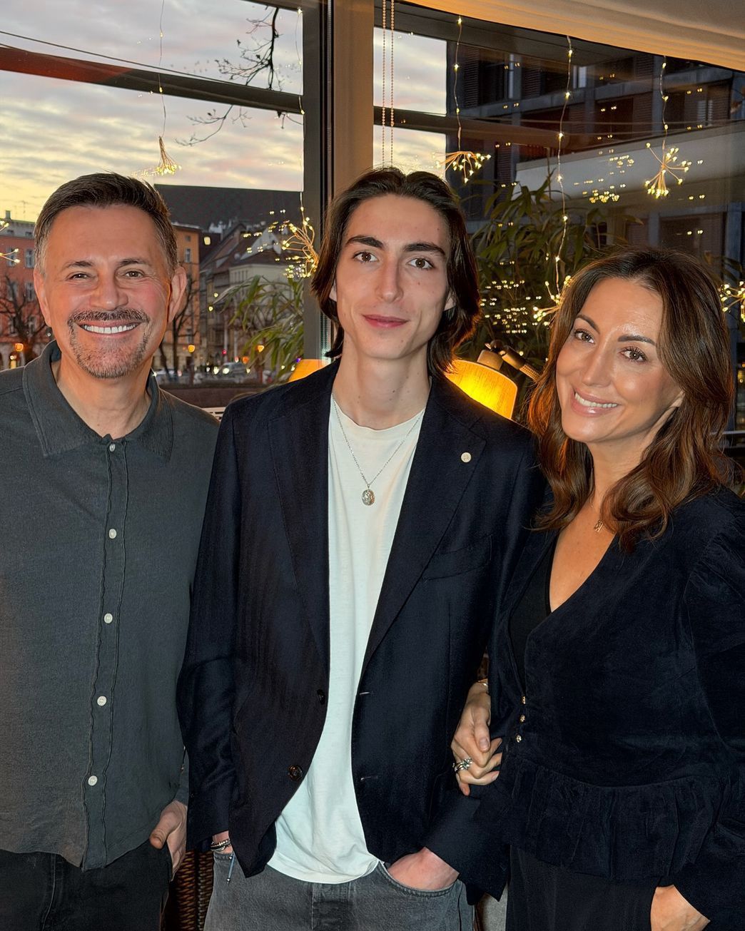 Krzysztof Ibisz z byłą żoną i synem Maksymilianem