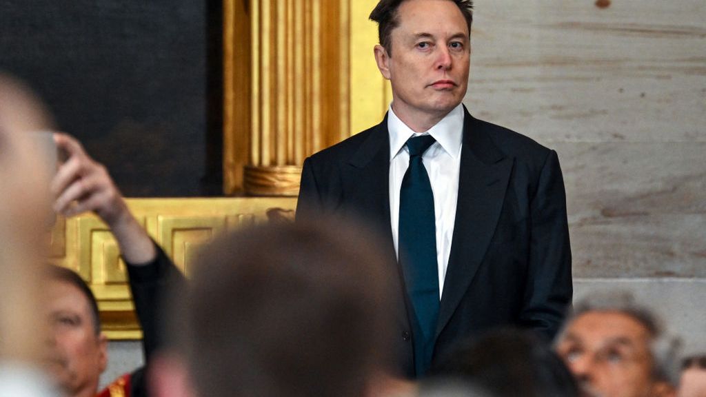 The Inauguration Of Donald J. Trump As The 47th President
WASHINGTON, DC - JANUARY 20: Elon Musk arrives for the inauguration of U.S. President-elect Donald Trump in the U.S. Capitol Rotunda on January 20, 2025 in Washington, DC. Donald Trump takes office for his second term as the 47th President of the United States. (Photo by Kenny Holston-Pool/Getty Images)
Pool