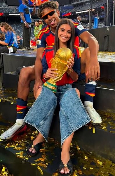 Lamine Yamal i Ines Garcia po finale MŚ 2026