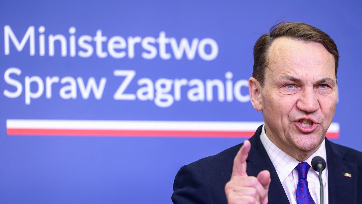 Radosaw Sikorski, Poland's Minister of Foreign Affairs during press conference in Warsaw, Poland, on April 27, 2026. (Photo by Foto Olimpik/NurPhoto via Getty Images)