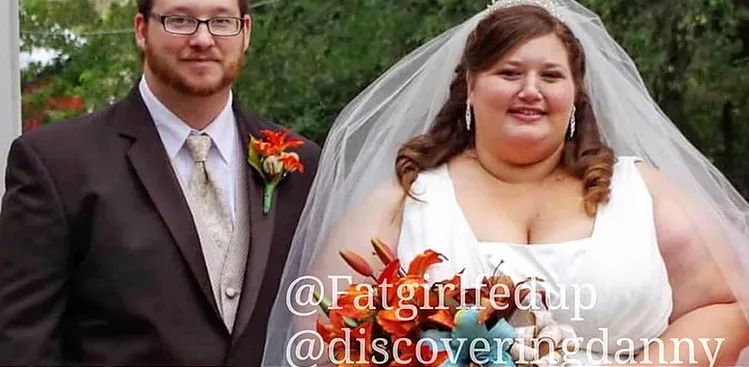 Lexi Reed i jej mąż w dniu ślubu