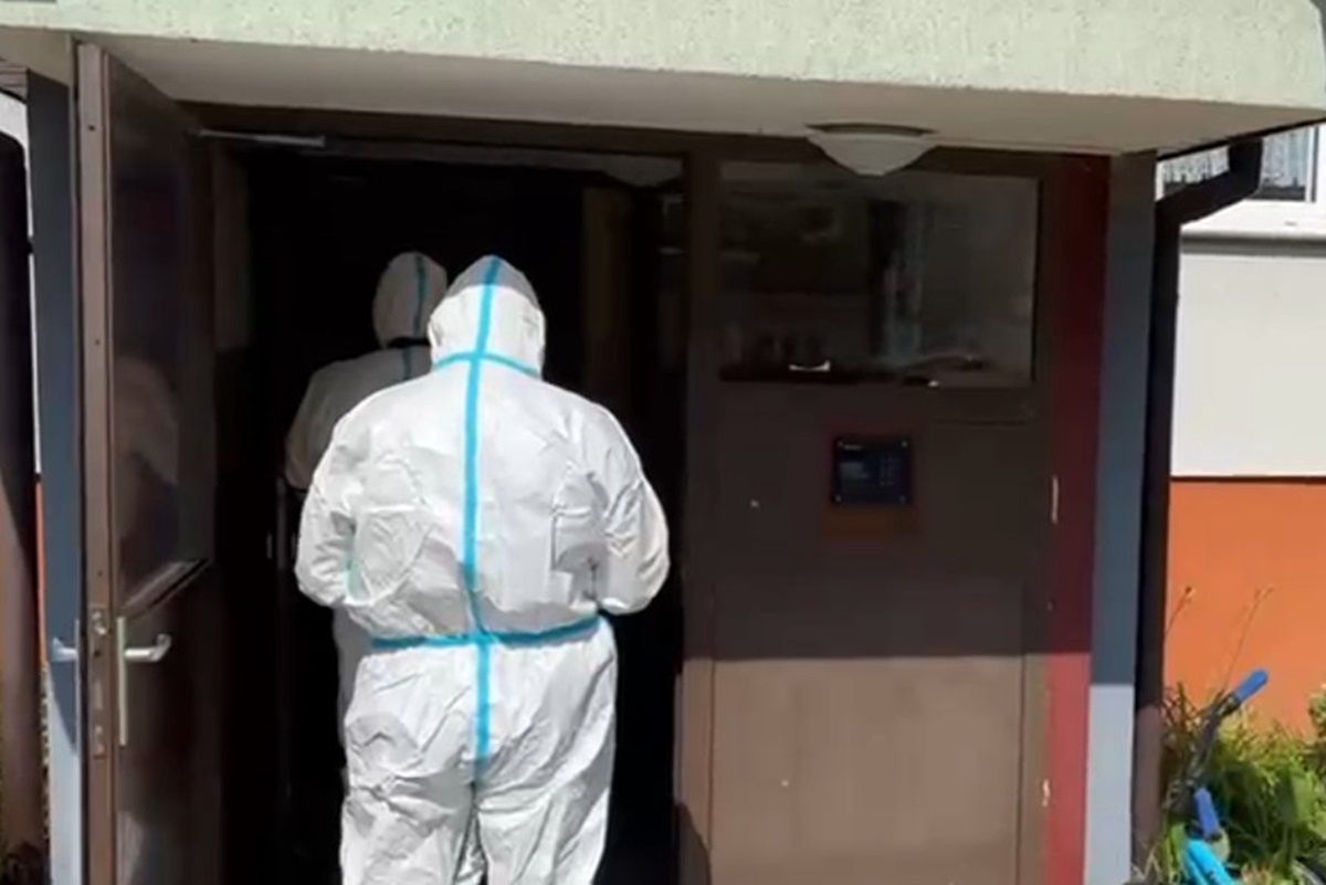 Tragedia przy ul. Jeleńskiej w Lidzbarku Warmińskim.