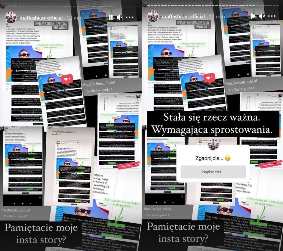 Maffashion prostuje swoje InstaStories