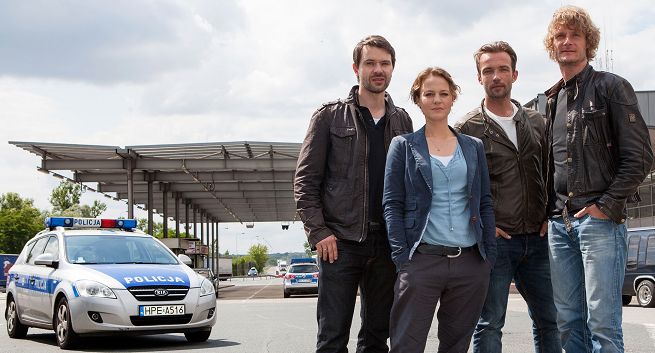 Danuta Stenka i Robert Gonera w odcinku niemieckiego serialu ARD „Telefon 110”. Emisja w TVP1