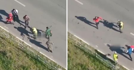 Zaatakował koszących trawę Ukraińców. Szybko pożałował