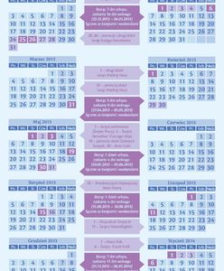 Więcej wolnego w 2013 r.