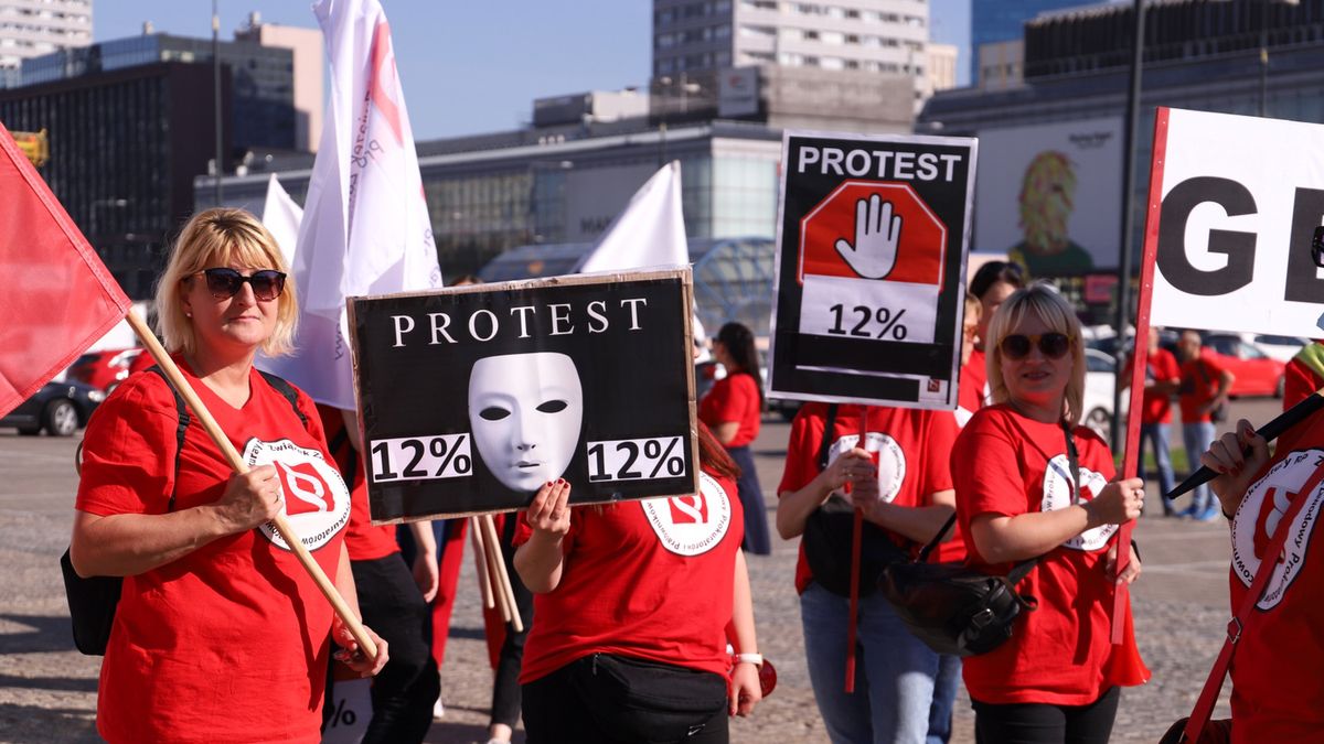 Protest pracowników sądów i prokuratury