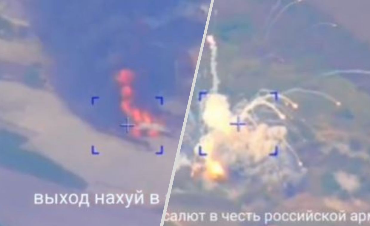 Recordings of attacks on the airport in Awiatorskie