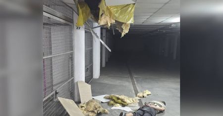 Kuriozalna interwencja. Spadł z sufitu prosto w ręce policji