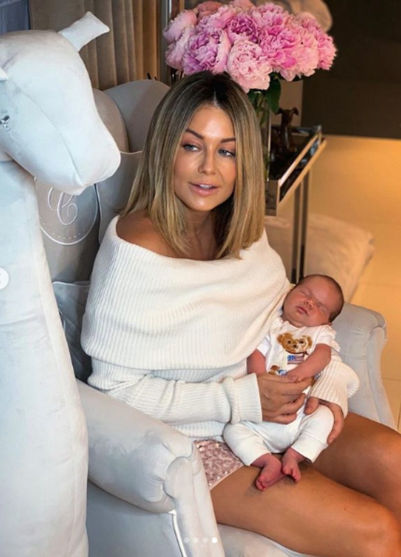 Małgorzata Rozenek pozuje z małym Henrykiem 