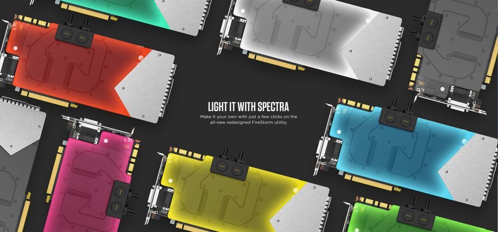 Zotac GeForce GTX 1080 ArcticStor - podświetlenie bloku wodnego