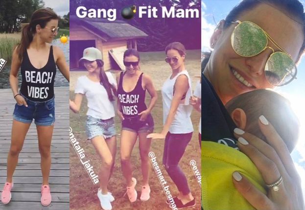 Lewandowska z koleżankami w willi na Mazurach: "Gang Fit Mam!" (FOTO)