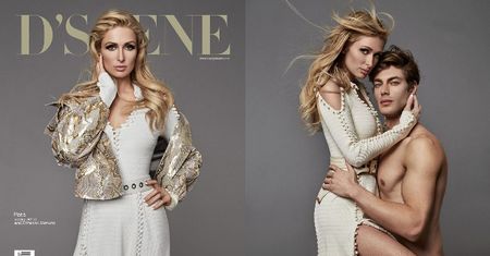 Paris Hilton pozuje z półnagimi modelami