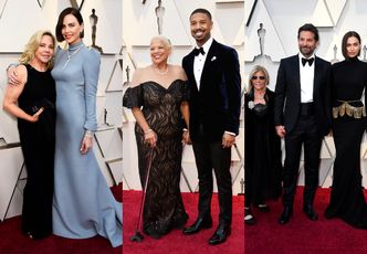 Oscary 2019: Gwiazdy pozują z bliskimi: Bradley Cooper z Iriną, Charlize Theron z mamą... (FOTO)