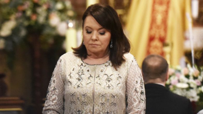 Danuta Holecka w żałobie