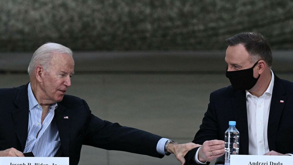 Prezydent USA Joe Biden i prezydent Polski Andrzej Duda