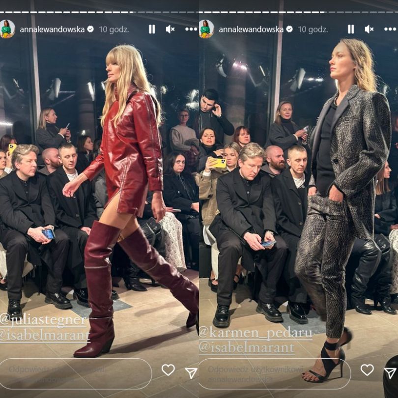 Anna Lewandowska bryluje pokazie w Paryżu. Stylizacja przyciągała spojrzenia