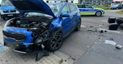 Wypadek w Stróżewku ranny motocyklista