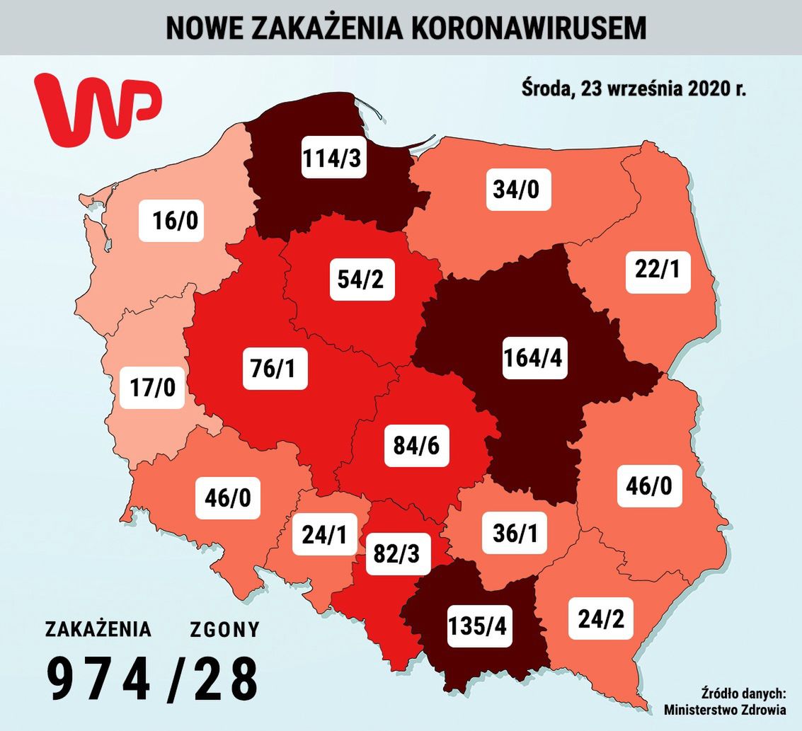 Koronawirus w Polsce. Najnowsze dane Ministerstwa Zdrowia