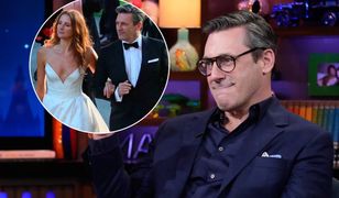 Jon Hamm ożenił się z aktorką poznaną na planie "Mad Men". Oczywiście dużo młodszą