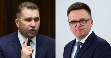 W Sejmie po staremu: Przemysław Czarnek DRWI: "Uczcie się konstytucji, nie PŁACZCIE nad nią!". Doczekał się riposty Szymona Hołowni