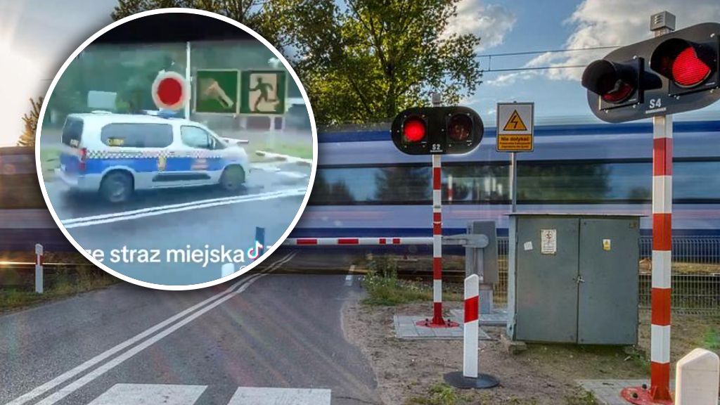Straż miejska "zamknęła się" na zamkniętym przejeździe