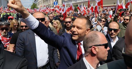 Nawrocki na marszu w Warszawie. "Polacy chcą zmiany"