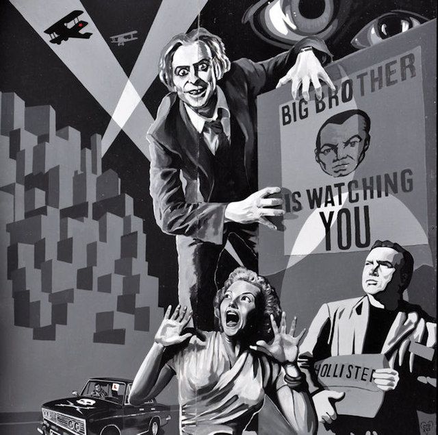 "Orwellowski" mural w Belfaście / Creative Commons