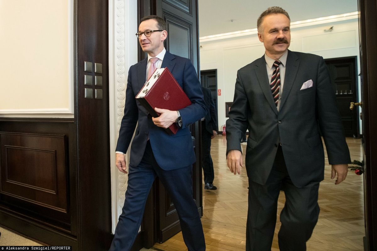 Premier Mateusz Morawiecki i Waldemar Paruch 