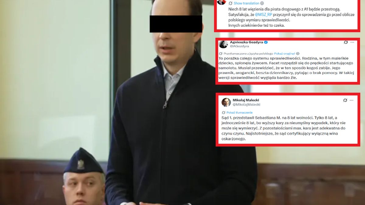 Komentarze po wyroku ws. Sebastiana M.