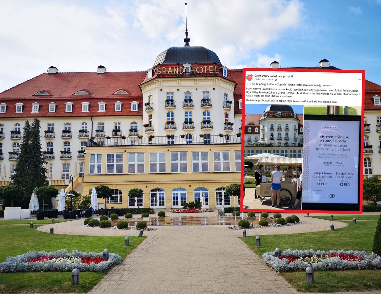 "To już jest chore". Oto cena lodów w Grand Hotelu w Sopocie