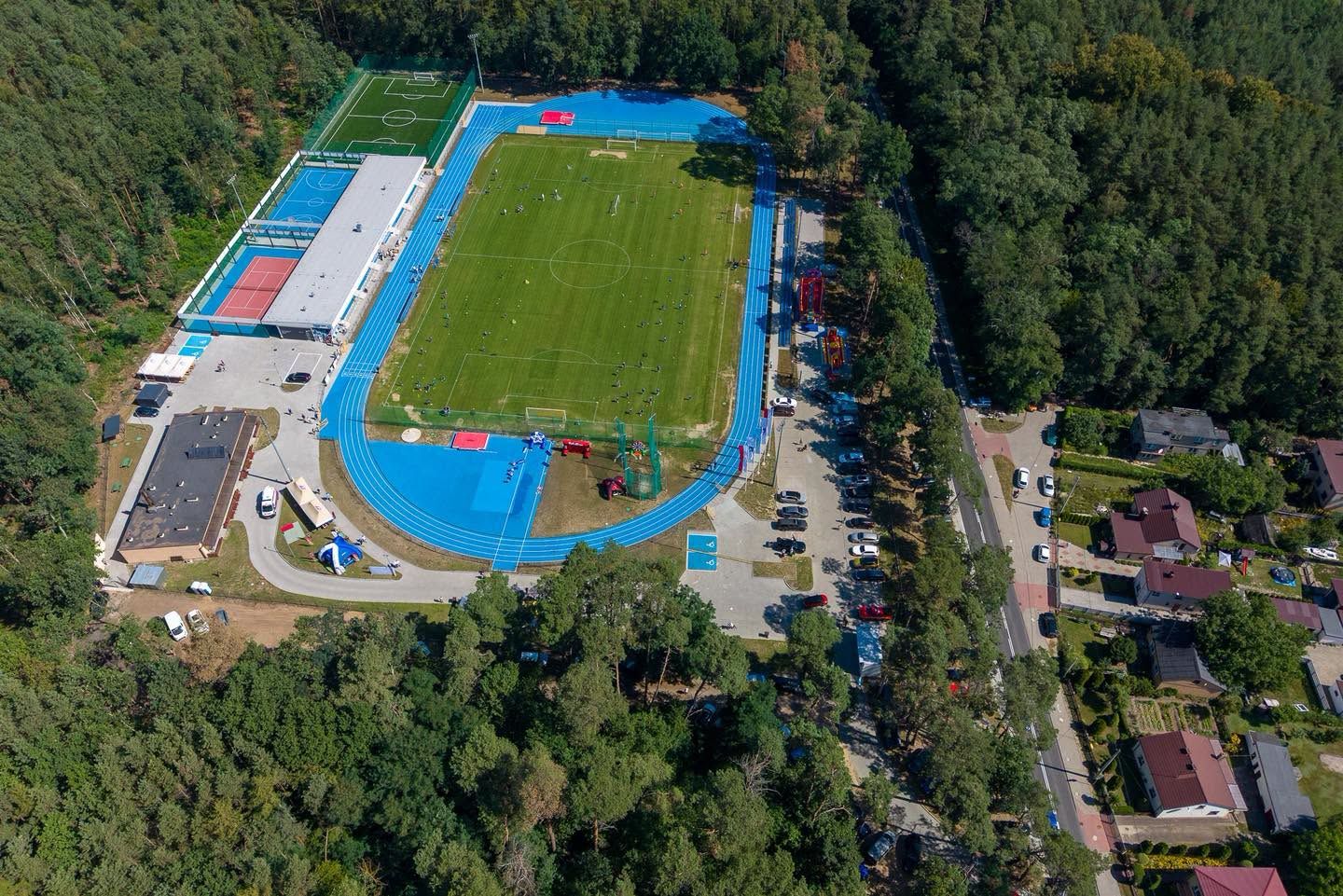 Stadion Leśny w Gąbinie po modernizacji 