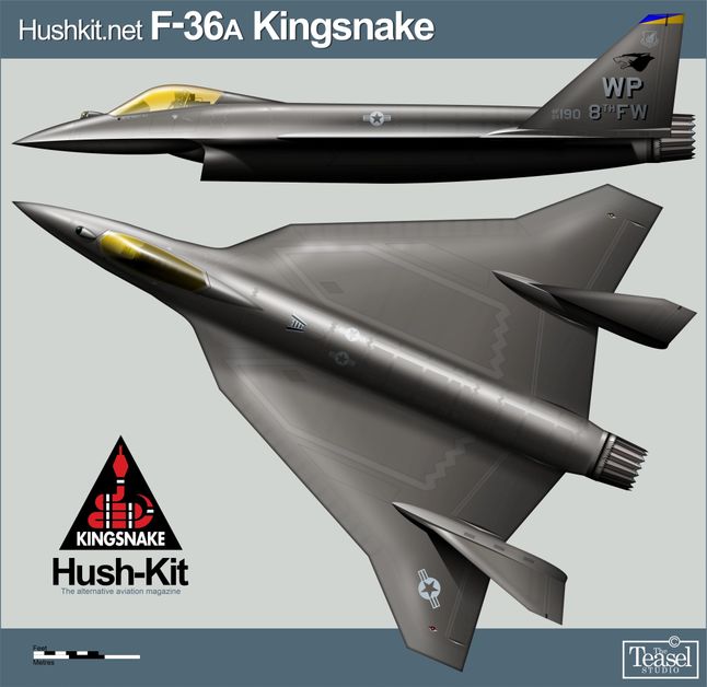 Koncepcja samolotu F-36 Kingsnake - następcy F-16