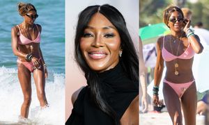 56-letnia Naomi Campbell smaży umięśnione ciało w Saint-Tropez. Jest ogień? (ZDJĘCIA)