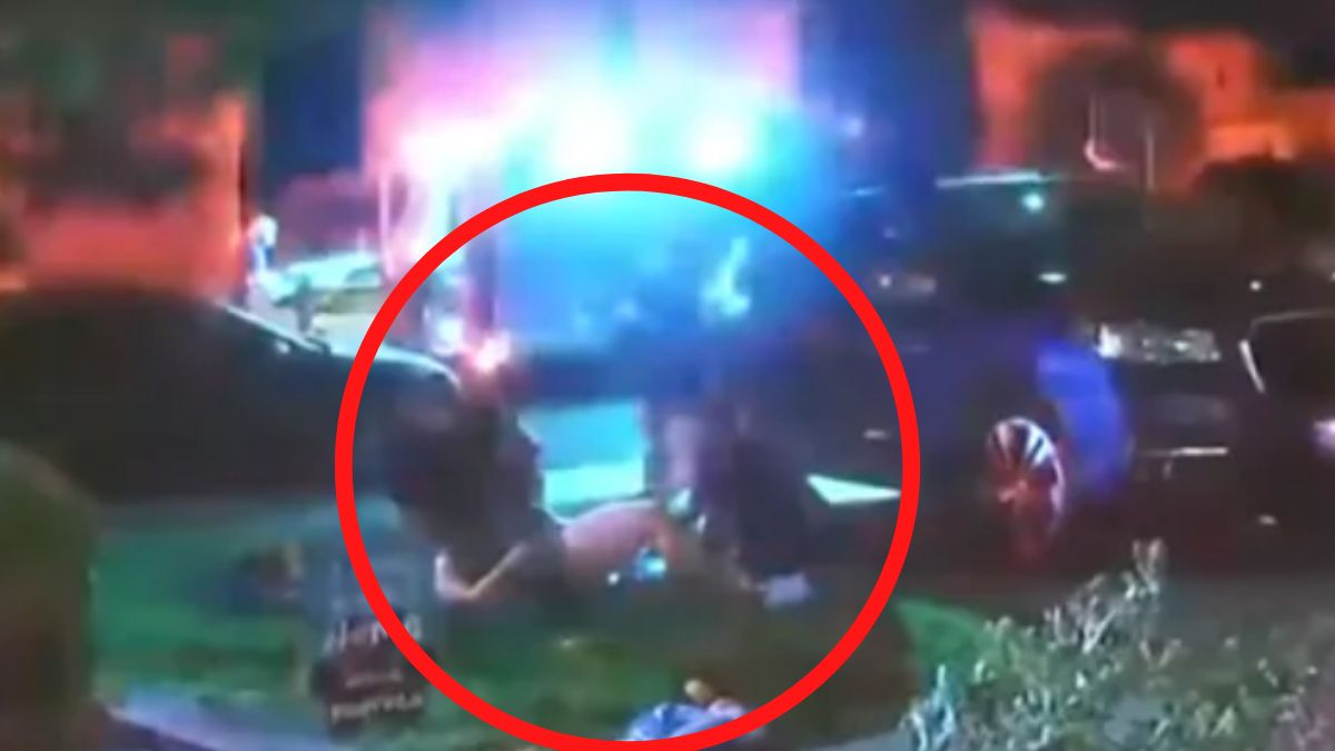 Do porodu doszło na trawniku 