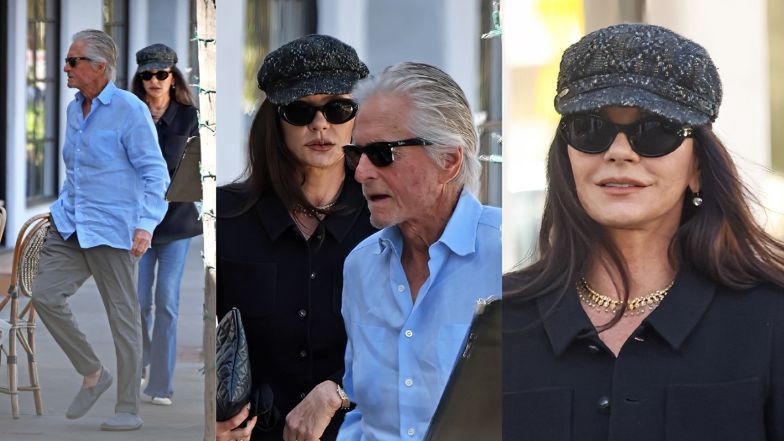 Michael Douglas i Catherine Zeta-Jones zmierzają na lunch do restauracji w Montecito. Stylowi? (ZDJĘCIA)