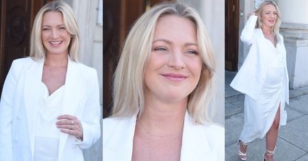 Promienna Barbara Kurdej-Szatan w bieli wspiera kampanię Joanny Przetakiewicz (ZDJĘCIA)