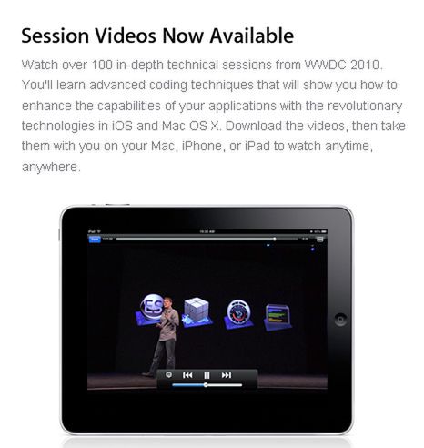 Programiści otrzymali materiały z konferencji WWDC 2010 2