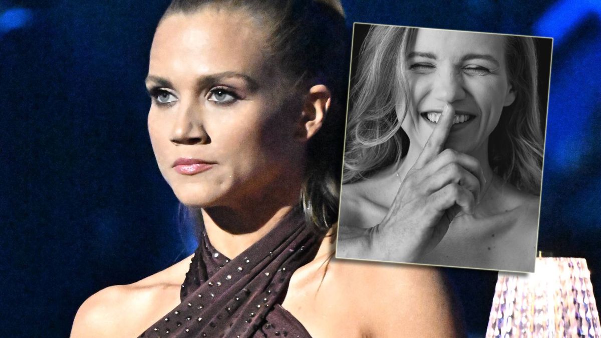 Agnieszka Kaczorowska zapozowała z męską ręką