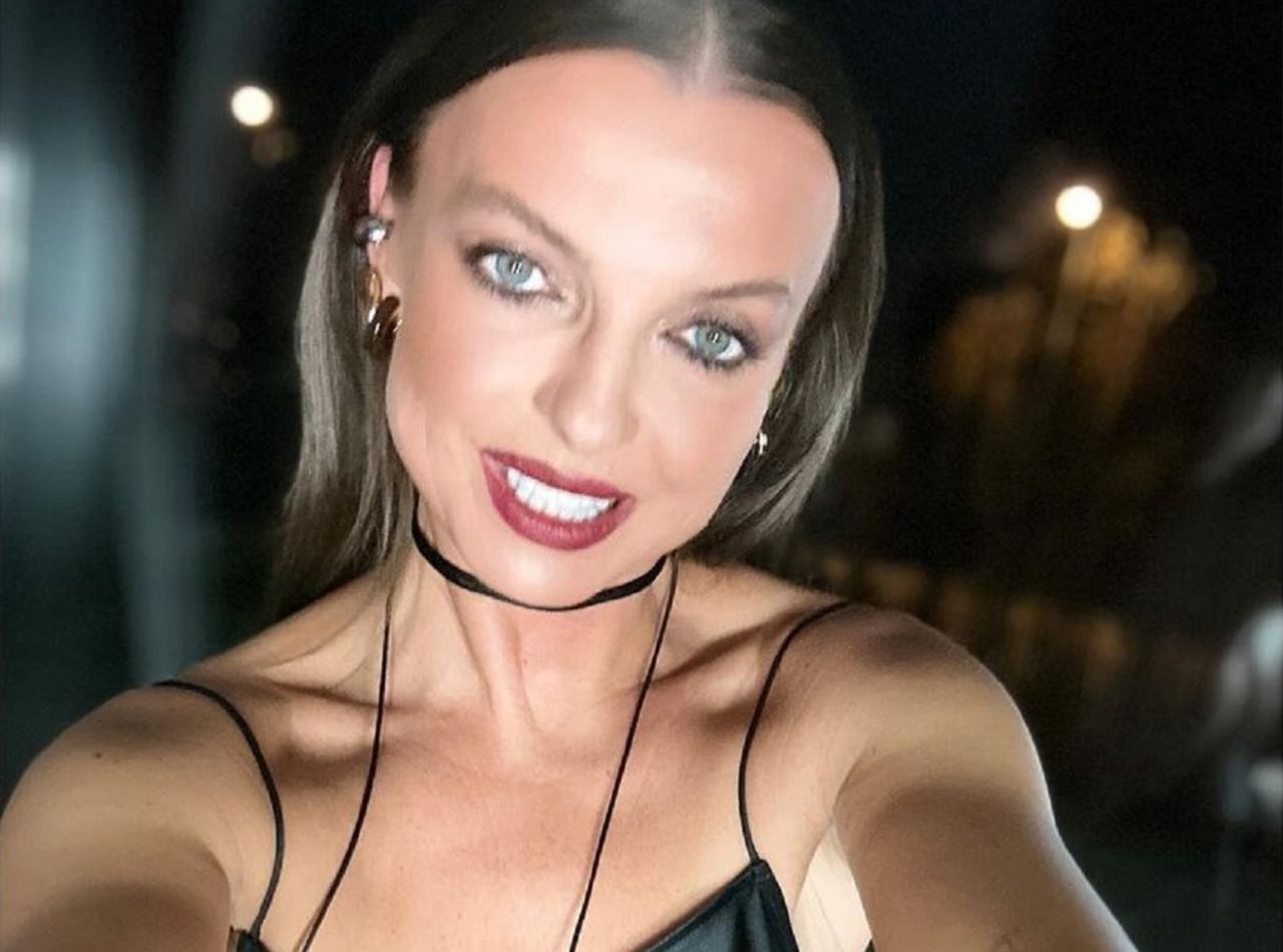 Sokołowska przyszła w sukni z prześwitami. Tak ubrała się na uroczystą kolację