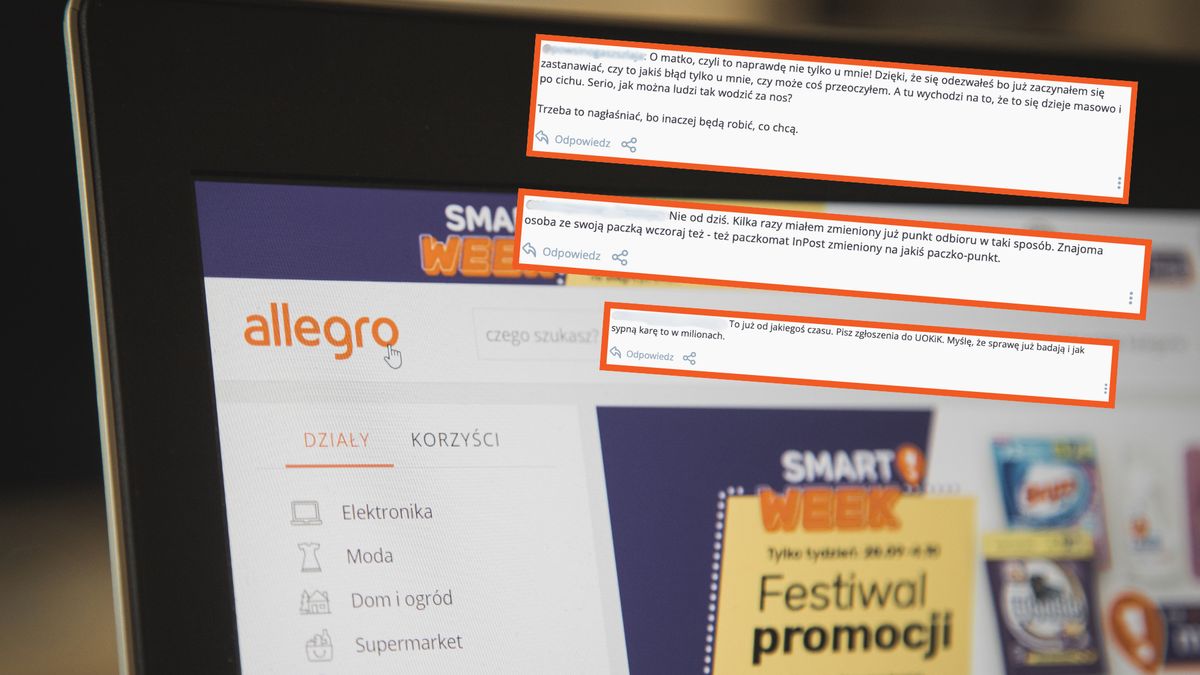 Klienci wściekli na zmiany dostaw w Allegro