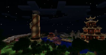 Orientalne klimaty, czyli azjatycka wioska na minecraftowym serwerze Polygamii!