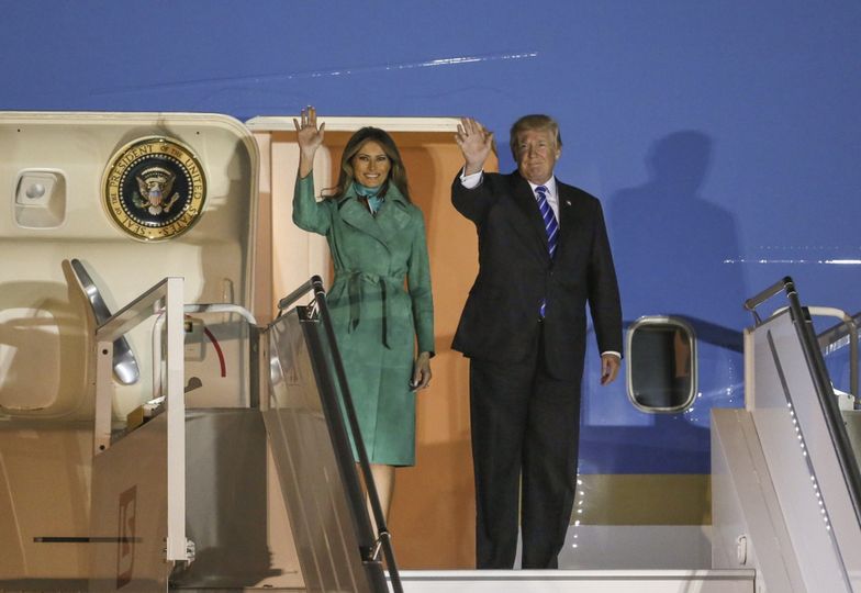 Melania i Donald Trump w Polsce