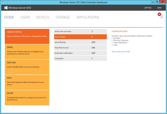 2012 Essentials Dashboard