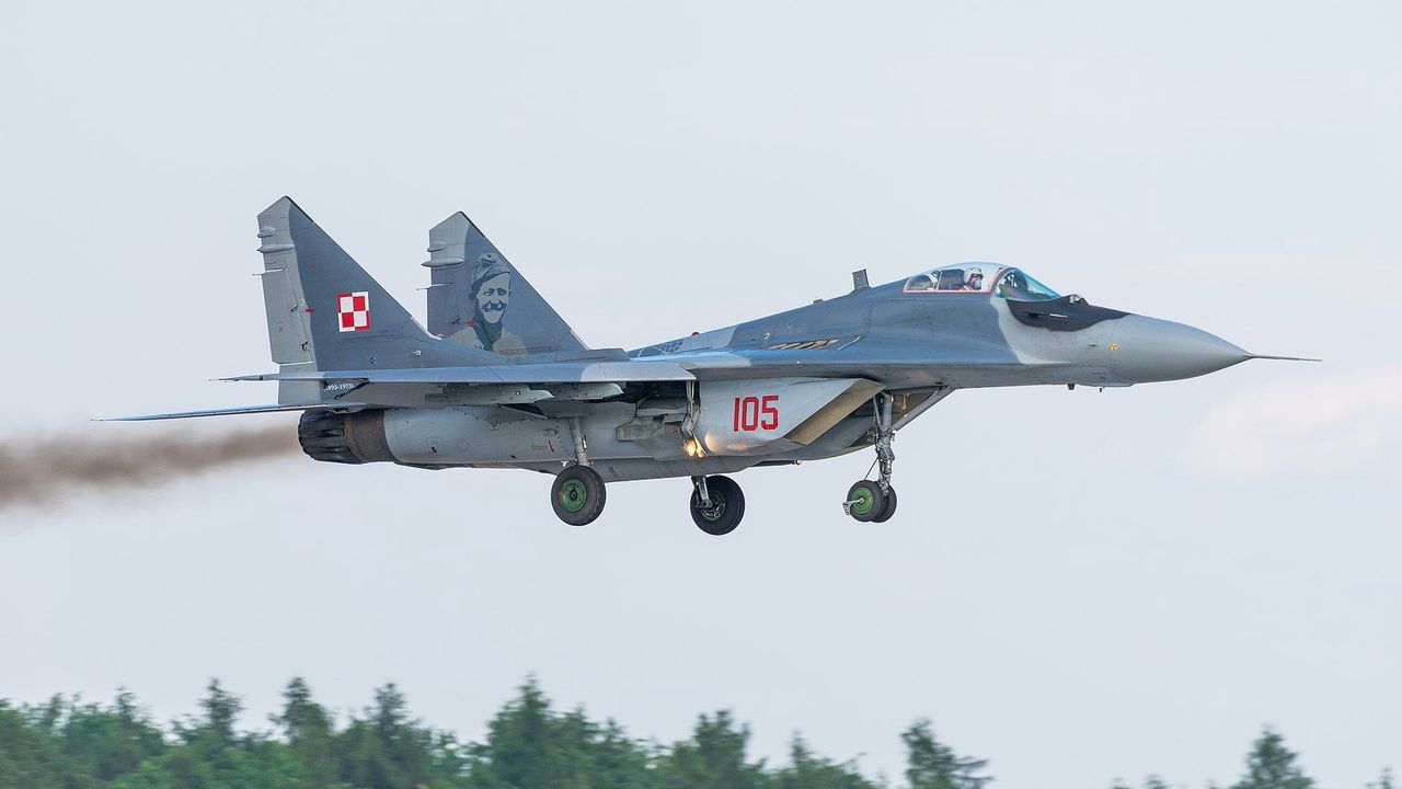 MiG-29 in the colors of the Polish Air Force