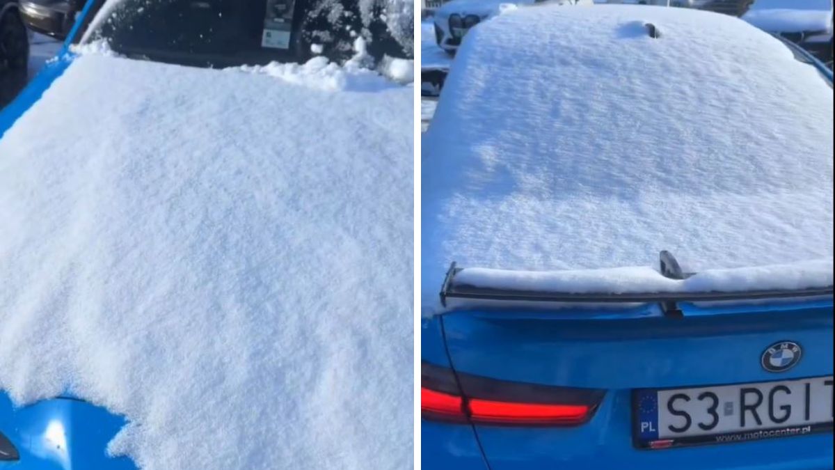 Sergiusz Górski pokazał jak odśnieża auto