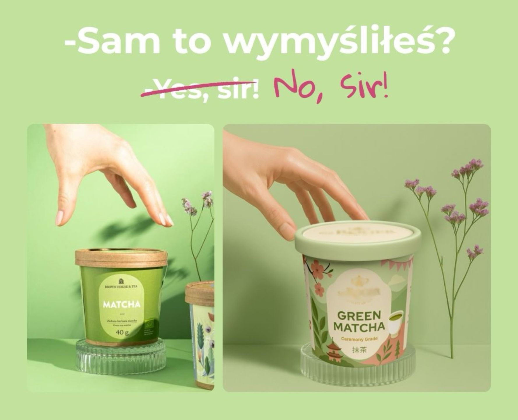 Podobieństwa dwóch produktów matcha