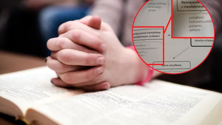 Uczniowie liceum w Koluszkach otrzymali na religii szokującą broszurę
